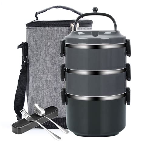 double insulated stainless steel lunch box|stackable stainless steel lunch containers.